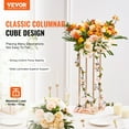 thumbnail image 2 of VEVOR 4PCS Gold Metal Column Wedding Flower Stand, 31.5inch High With Metal Laminate, Vase Geometric Centerpiece Stands, Cylindrical Floral Display Rack for Events Reception, Party Road Leads, 2 of 9