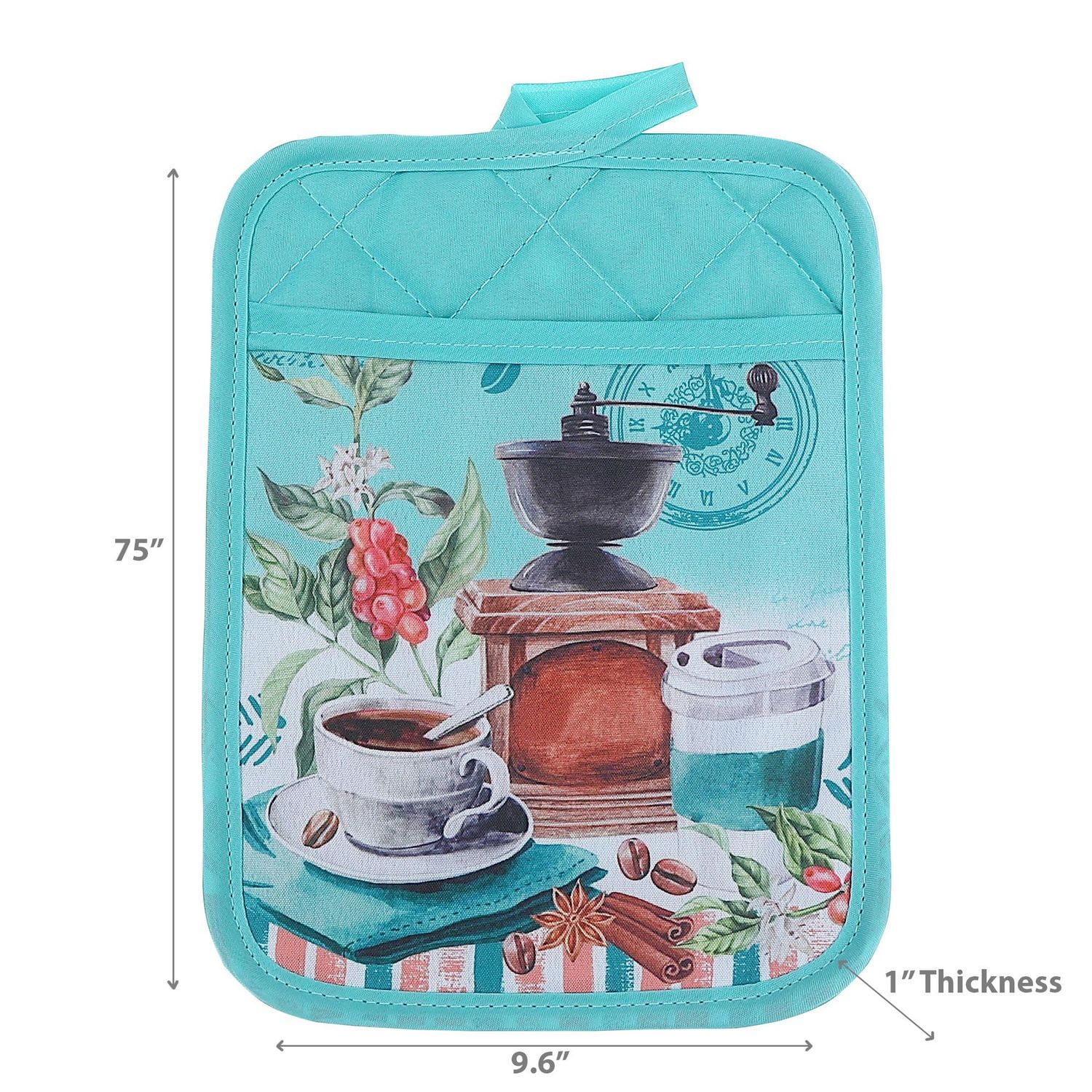 IH Casa Decor Pot Holder Avec Du Café De Poche À Aller - Ensemble De 6