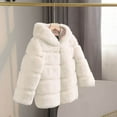 thumbnail image 4 of Fancifize Kid's Sherpa Hooded Jackets Winter Warm Faux Fur Coat Long Sleeve Soft Trendy Outwear for Girls 2-13 Years, 4 of 4