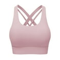thumbnail image 3 of XFHLMJFF Softness Sports Bras for Women Racerback High Strength Shockproof Running Fitness Yoga Clothes, 3 of 4