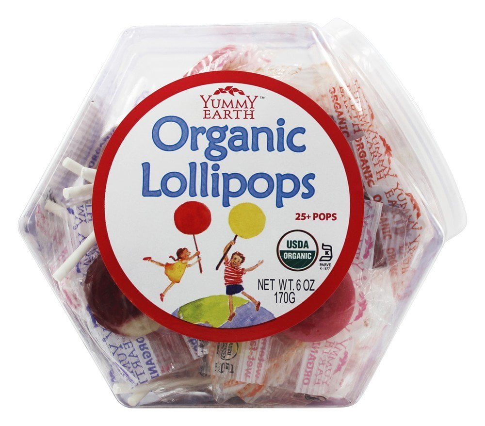 YumEarth Organic Pops Personal Bin Fruit Flavors 25 Lollipop(s