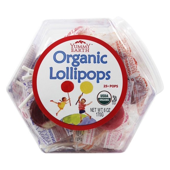YumEarth - Organic Pops Personal Bin Fruit Flavors - 25 Lollipop(s)