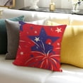 thumbnail image 3 of BANET Throw Pillow Covers, Red and Blue Pillowcases USA Flag Decorations for Home 12x12in, 3 of 5