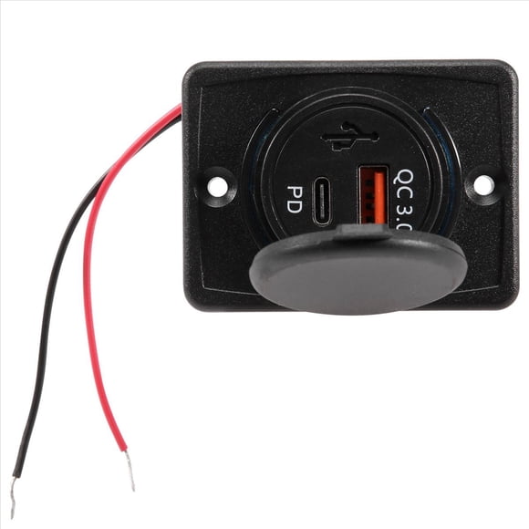 de Cargador Coche 18W y QC 3.0 USB Carga RáPida para Marino Rv MóVil