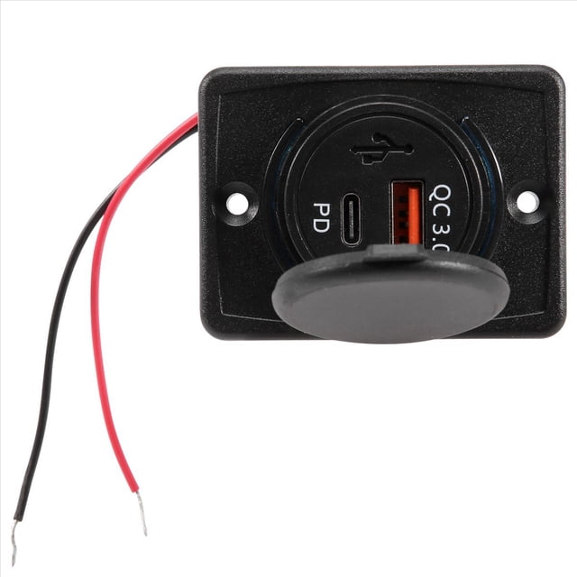 de Cargador Coche 18W y QC 3.0 USB Carga RáPida para Marino Rv MóVil