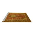 thumbnail image 2 of Ahgly Company Machine Washable Indoor Rectangle Persian Yellow Traditional Area Rugs, 5' x 7', 2 of 4