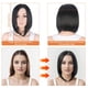 thumbnail image 2 of Peluca Bob recta corta real y natural Qarigey fibra de alta temperatura, 2 of 6