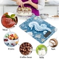 thumbnail image 4 of Hippocampus Starfish Shells Food Scale Digital Kitchen Scale Waterproof Tempered Glass Tare Function 11 lb for Baking Cooking Meal Prep, 4 of 7