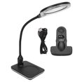 thumbnail image 2 of Lampe Loupe LED, Col de Cygne Réglable 3X et 10X Interface USB Lampe Loupe à Clip pour Réparation pour Maquillage pour Lecture, 2 of 7