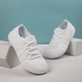 thumbnail image 4 of DLWKIPV Breathable Knit Sneakers for Women - Lightweight Lace-Up Comfort Shoes for Daily Walking & Casual Wear(white,7), 4 of 6