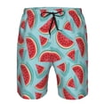 thumbnail image 3 of Balery Watermelon Traje de Baño Estilo Hawaiano para Hombre, Shorts de Secado Rápido con Bolsillos-Small, 3 of 6