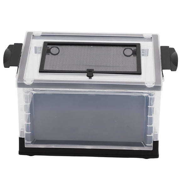 Reptile Terrarium, Foldable Front Opening Reptile Tank Reptile Enclosure Reptile Cage Reptile Carrier with Pulleys for Rutin Chicken Hamster