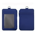thumbnail image 2 of Toptie Wallet Durable Badge & ID Holders, Leather Blue, 4.50 x 3.10 x 1.18 in, 0.11 lb, 2 of 8