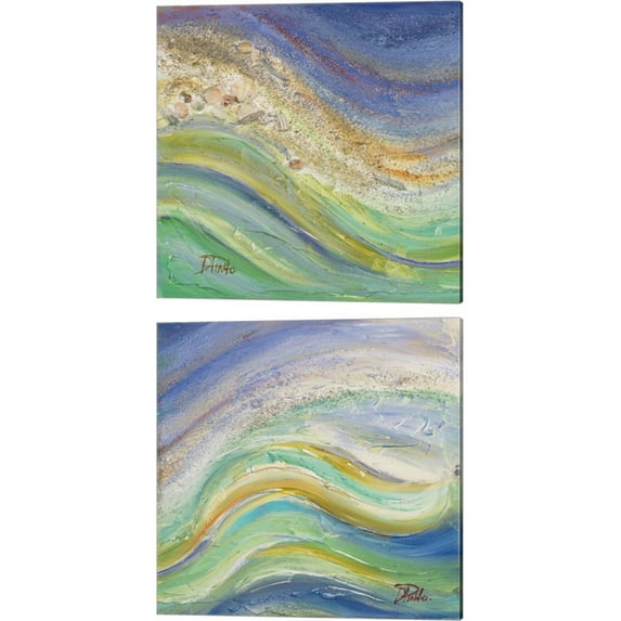 Great Art Now The Sea by Patricia Pinto 2 Piece Canvas Art Set Each 14W x 14H