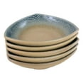thumbnail image 2 of Set Of 5 Blue River Ao Nagashi Appetizer Salad Triangular Deep Serving Plates, 2 of 9