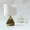 thumbnail image 6 of Simple Designs Solid Pyramid Table Lamp Gold, 6 of 8