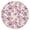 Pioneer Flower Floral-2, variant on Pioneer Flower Floral Print Pattern Round Fitted Tablecloth with Elastic Edge,Dining Table Cover Waterproof,Outdoor Round Tablecloth for Camping,Dining,Indoor and Outdoor
