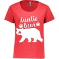 thumbnail image 3 of Inktastic Auntie Bear in White Women's Plus Size T-Shirt, 3 of 5