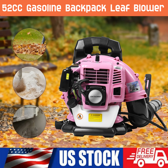 Seipouy Leaf Blower, 52CC 2-Cycle Backpack Gas Leaf Blower, Backpack Blower, Gas Blower, Up to 550 CFM , Powerful Clearing, for Lawn Care Yard Dust Debris