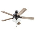thumbnail image 1 of Portage Bay 52 Inch Stannor Ceiling Fan Indoor Light Kit with 3 Bulbs, 51434, Bronze, 1 of 7