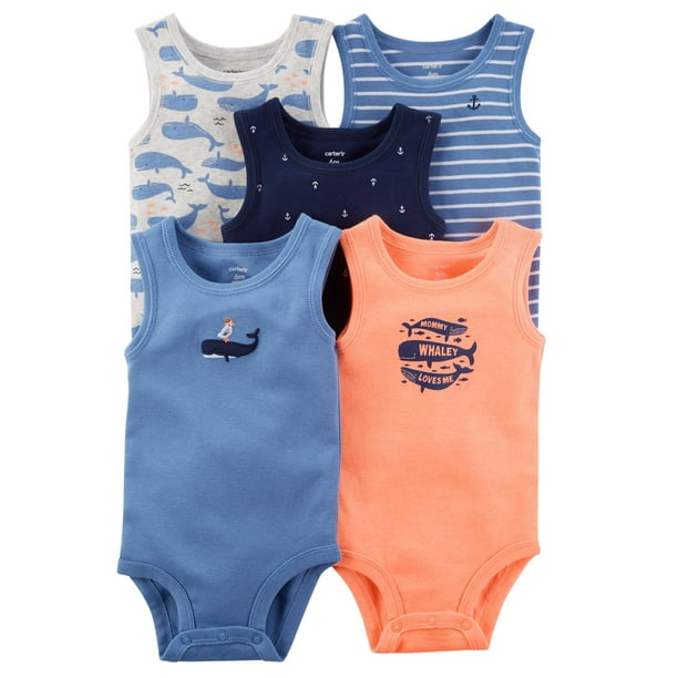 Carter's Carter's Baby Boys 5Pack Sleeveless Original Bodysuits