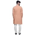 thumbnail image 3 of Atasi Button Down Asymmetrical Kurta For Men Solid Long Sleeve Kurta For Men, 3 of 6