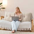 thumbnail image 5 of Lovote Headboard Pillow, Teddy Velvet Fabric, Bed Rest Reading Pillow, Removable & Washable Cover, Daybed Wedge Pillow for Twin Beds, 5 of 9