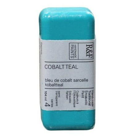 UPC: 0836943007604 | R&F Handmade Paints Encaustic Paint Cake  104ml  Cobalt Teal