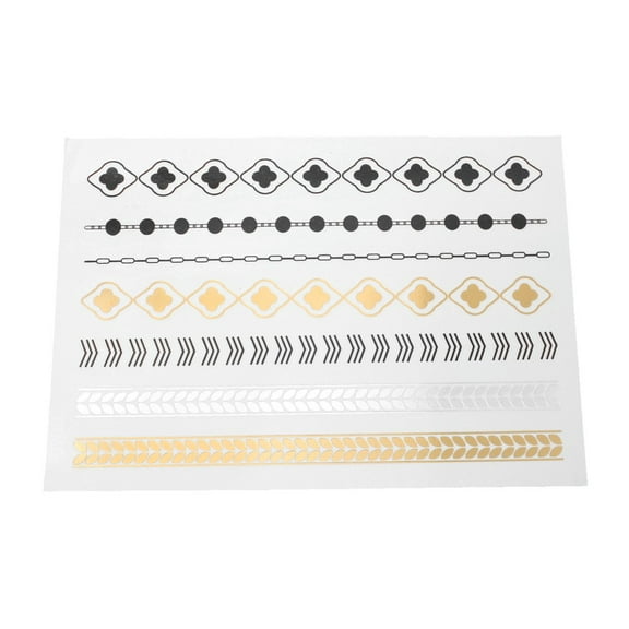 Sexy Sparkles Metallic Waterproof Temporary Tattoo Sticker Body Art Metallic Colors Jewelry...