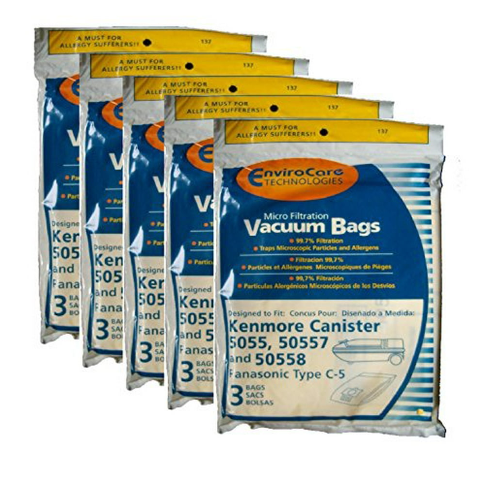 Kenmore Canister Type C. (15 Pack) Fits 5055, 50557 and 50558 Panasonic