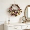 thumbnail image 6 of Cadancy Wreaths for Front Door Artificial Peony Rose Floral Grapevine Wreath Silk Flower Arrangement Home Wall Decoration Entryway Window Farmhouse Indoor Outdoor Seasonal Holiday Ornament, 6 of 6