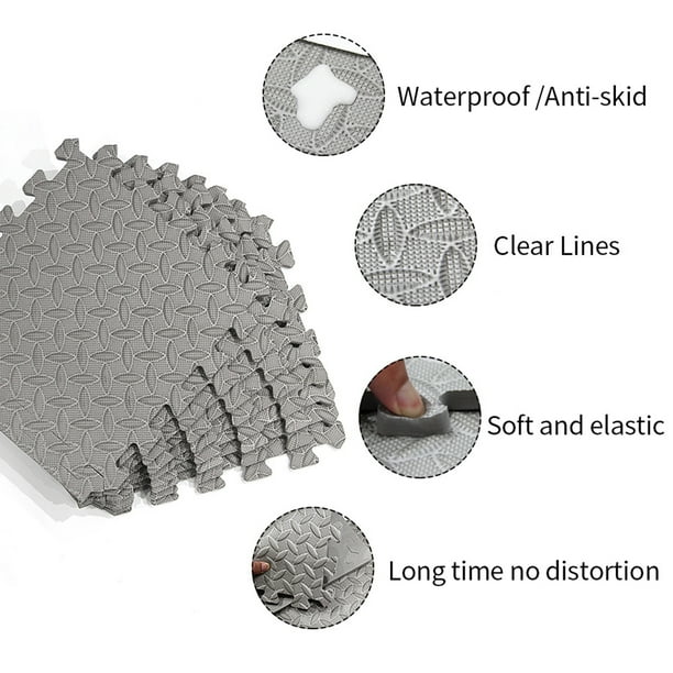 12Pcs Flooring Gym Mats And Home Gym Floor Foam Floor Mats