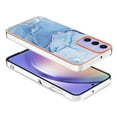 thumbnail image 5 of Nalacover for Samsung Galaxy A15 Marble Pattern Slim Case Compatible with MagSafe Wireless Charging, Soft Silicone/TPU Shockproof Non-Yellowing Lightweight Protective Cover, Blue, 5 of 6