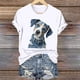 thumbnail image 1 of Xuyuer Women Blessed Beyond Measure Graphic Funny Cute T Shirts (Gift Ideas) Printed Graphic Workout Athletic Loose Fitting Tee Tops Print Blouses Casual Crew Neck Short Sleeve Basic Tee, 1 of 4