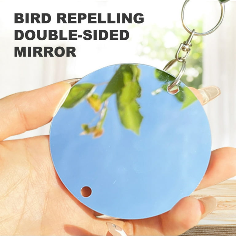Elbourn Bird Repellent Scare Discs - Large Reflective Bird Deterrent  Control Device - Keeps Woodpeckers and Birds Away 
