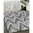 thumbnail image 3 of Ahgly Company Machine Washable Indoor Rectangle Transitional Smokey Gray Area Rugs, 2' x 5', 3 of 7