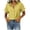 Yellow, variant on Enjoytime Button Down Shirts for Women Collared Short Sleeve Work Shirts Solid Color Dressy Business Casual Tops