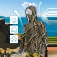 thumbnail image 4 of Sun Protection Shirt,Men's Hooded UPF 50+ Sun Protection T Shirts Long Sleeve Ice Silk Mask Tops Summer Casual Camouflage Rash Guard, 4 of 9