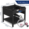 thumbnail image 4 of 52QT Seafood Boiling Kit, 200,000BTU Propane Burner And Stainless Steel Crawfish Boil Pot w/Basket and Steamer Rack, For Outdoors Cooking and Steaming, Large Turkey Fryer, Lobster Shrimp Pot, 4 of 7
