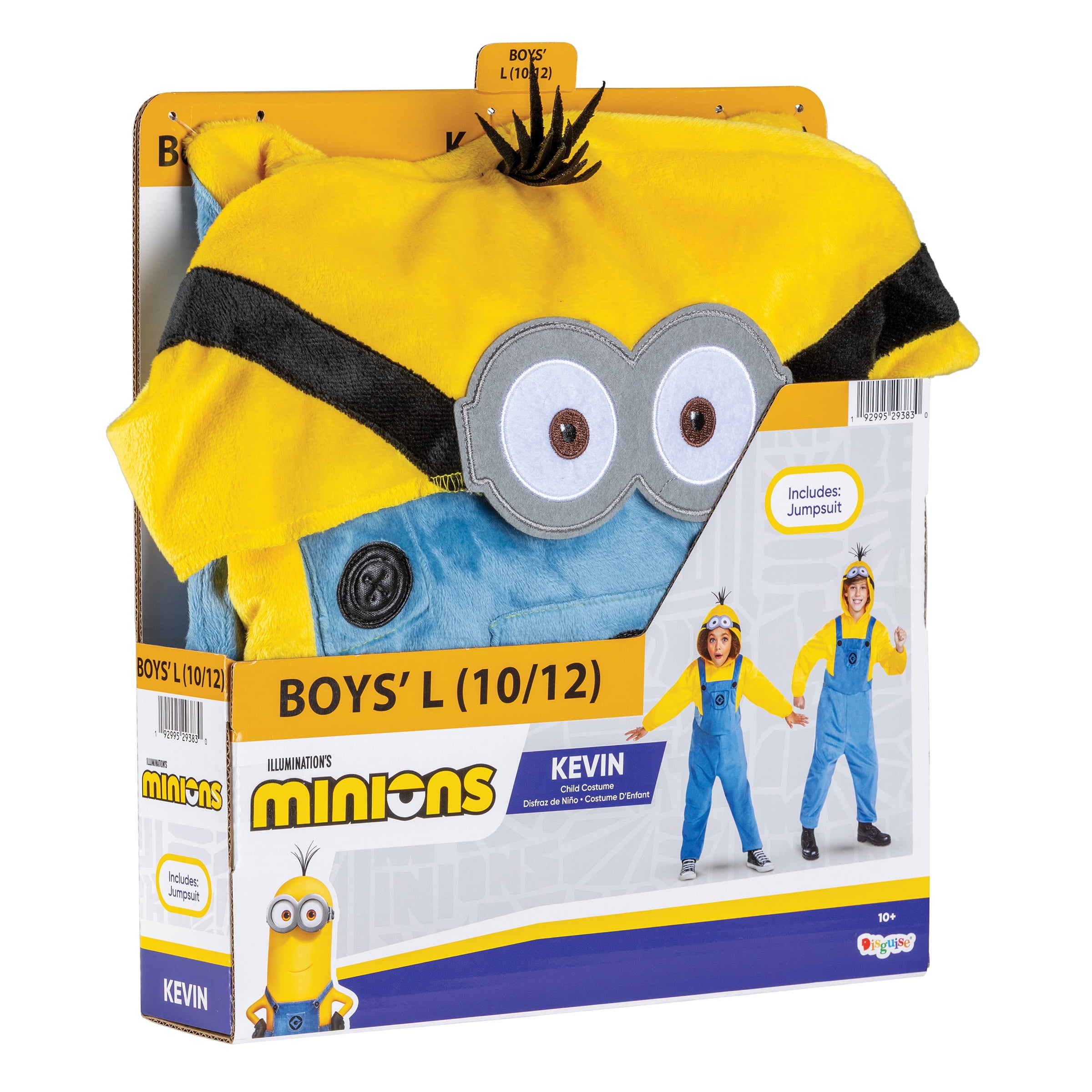 NBC Universal Minions 'Minion' Halloween Costume for Children, Boys Size L (10/12), by Disguise