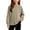 Khaki, variant on Grblisyd Girls Crewneck Sweatshirts Kids Fashion Loose Drop Shoulder Pullover Basic Long Sleeve Fall Winter Clothes