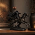 thumbnail image 5 of Lighted Headless Horseman Statue, Gothic Resin Halloween Figurine for Home and Party, 5 of 7