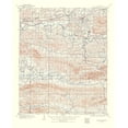 thumbnail image 2 of USGS 26x31 Black Ornate Wood Framed with Double Matting Museum Art Print Titled - Winding Stair Oklahoma Quad - USGS 1960, 2 of 4