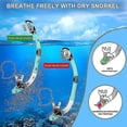 thumbnail image 2 of ZWVKLN Snorkel Set, 3 Piece Diving Set With Flippers, Mask And Snorkel Set For Men And Women, 2 of 5