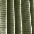 thumbnail image 4 of Martha Stewart Wave Embossed Velvet Curtain Panel Pair, Olive, Pole Top/Back Tab, 100% Polyester, 37"W x 84"L, Adult, 4 of 5