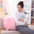 thumbnail image 3 of Oreiller Cylindrique en Peluche Cochon Rose Mignon 8 Pouces, 3 of 5