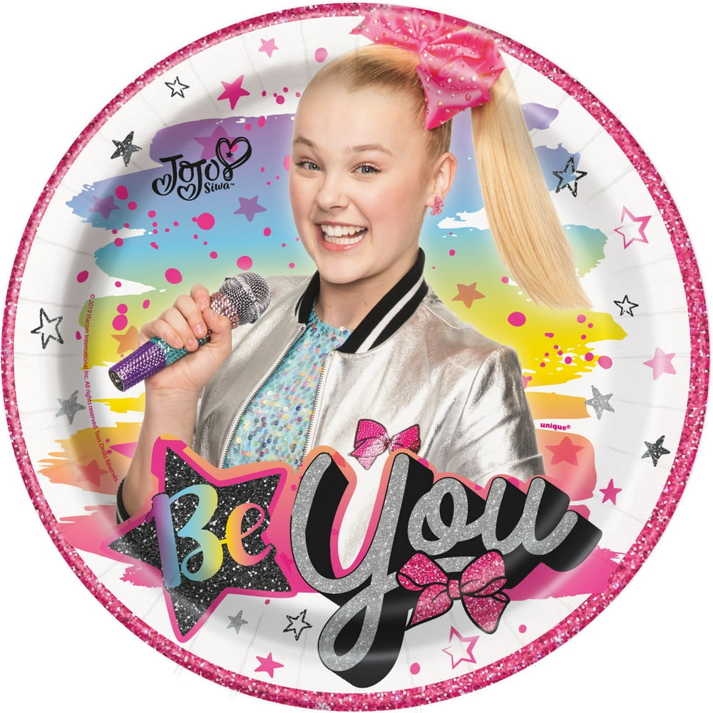 JoJo Siwa Paper Dinner Plates, 9in, 24ct - Walmart.com - Walmart.com
