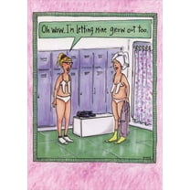 Oatmeal Studios Letting Them Grow Out Funny Feminine Birthday Card