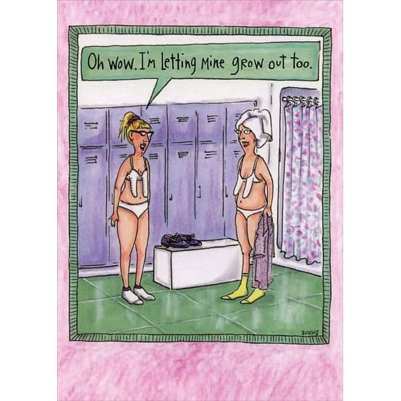 Oatmeal Studios Letting Them Grow Out Funny Feminine Birthday Card