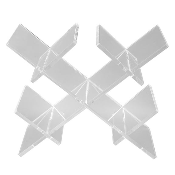 Acrylic Wine Holder, 5 Bottle Tabletop Rack, Durable Easy To Clean Wine Storage